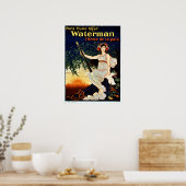 waterman fonteinpen adverteren poster (Keuken)