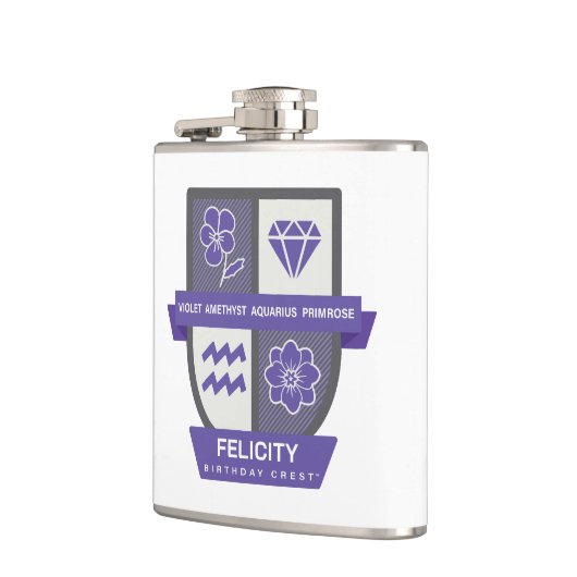 Waterman Geboortecrest™ voor 1-18 februari Heupfles (Links)