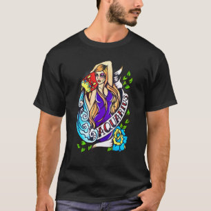 Waterman Horoscoop Dierenriem Astrologie Vintage D T-shirt