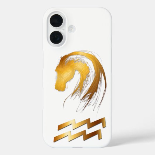 Waterman Horse Chinees en Western Astrologie Hoesj Case-Mate iPhone Case (Achterkant)