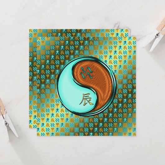 Waterman & Hout Draak Kaart (Voorkant / Achterkant in situ)