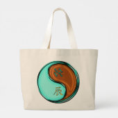 Waterman & Houten Draak Grote Tote Bag (Achterkant)