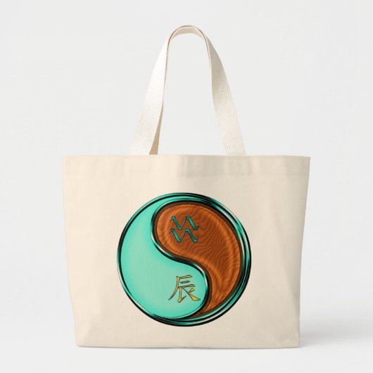 Waterman & Houten Draak Grote Tote Bag (Voorkant)