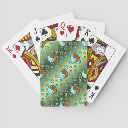 Waterman & Houten Draak Pokerkaarten (Achterkant)