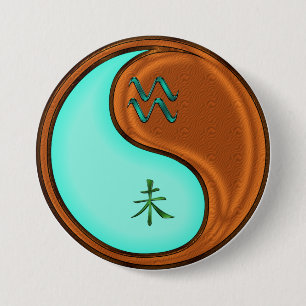 Waterman & Houten Geit Ronde Button 7,6 Cm