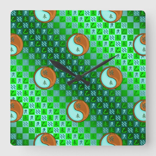 Waterman & Houten Geit Wandklok (Voorkant)
