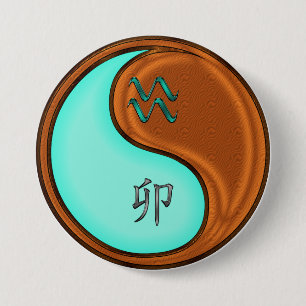 Waterman & Houten Konijn Ronde Button 7,6 Cm