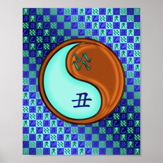 Waterman & Houten Os Poster (Voorkant)