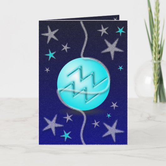 Waterman Kerst Kaart. Feestdagen Kaart (Voorkant)