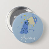 Waterman knop badge  ronde button 7,6 cm (Voorkant /achterkant)
