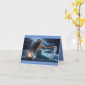 Waterman Kosmische Gelukkige Verjaardag Kaart (Gele Bloem)