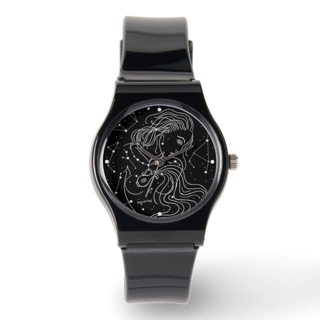 Waterman Meisje Sterrenbeeld Horloge (Voorkant)
