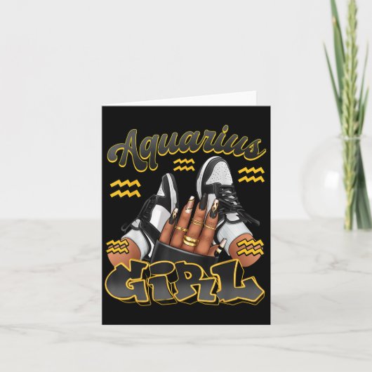 Waterman Meisje Verjaardag Afro Queen Sneakers Zod Kaart (Voorkant)