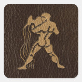 Waterman met lederlook vierkante sticker (Voorkant)