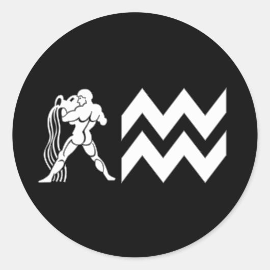 Waterman met symbool ronde sticker (Voorkant)