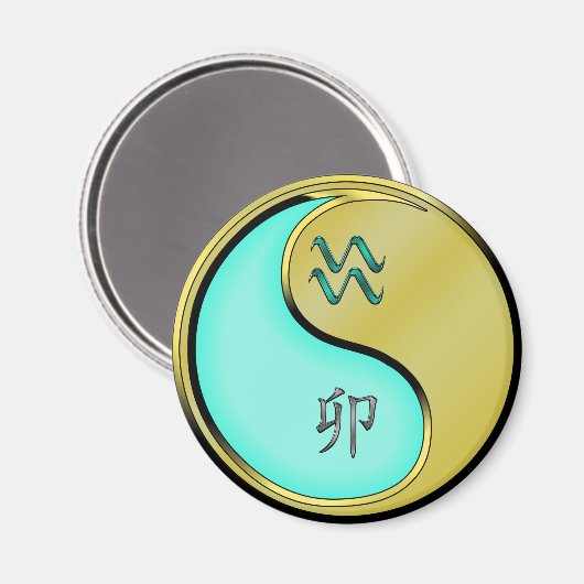 Waterman & Metaal Konijn Magneet (Voorkant / Achterkant)