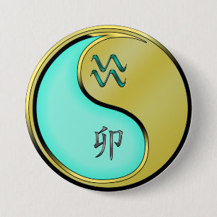 Waterman & Metaal Konijn Ronde Button 7,6 Cm