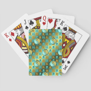 Waterman & Metalen Draak Pokerkaarten