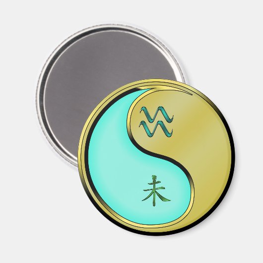Waterman & Metalen Geit Magneet (Voorkant / Achterkant)
