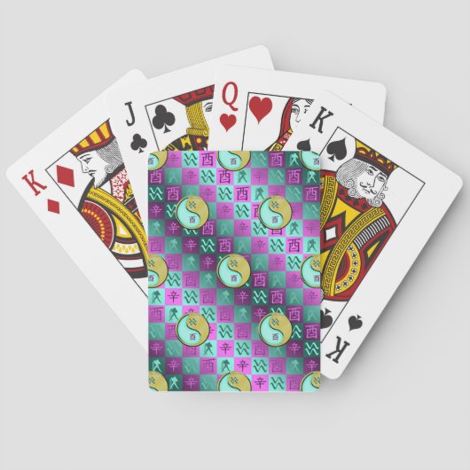 Waterman & Metalen Haan Pokerkaarten (Achterkant)