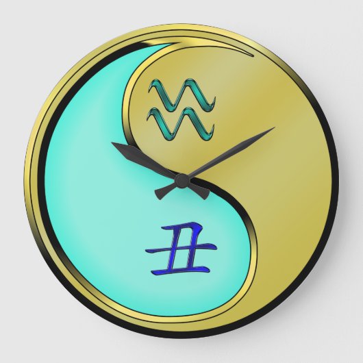 Waterman & Metalen Os Grote Klok (Voorkant)