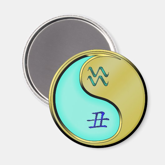 Waterman & Metalen Os Magneet (Voorkant / Achterkant)