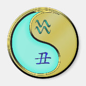 Waterman & Metalen Os Magneet (Voorkant)