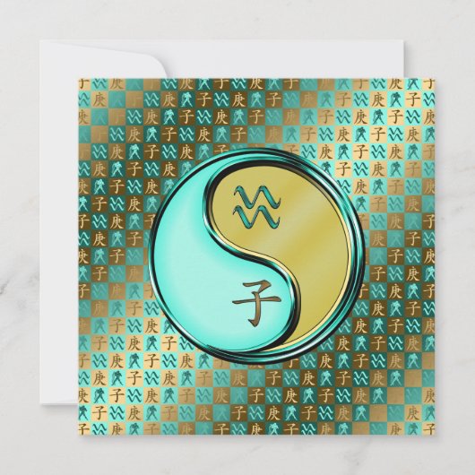 Waterman & Metalen Rat Kaart (Voorkant)