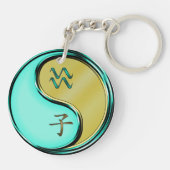 Waterman & Metalen Rat Sleutelhanger (Achterkant)