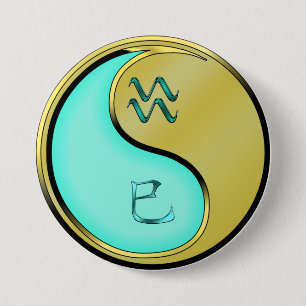 Waterman & Metalen Slang Ronde Button 7,6 Cm