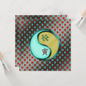 Waterman & Metalen Tijger Kaart (Voorkant / Achterkant in situ)