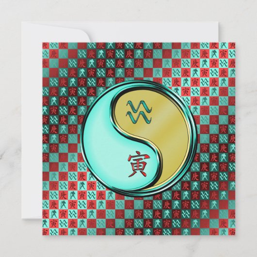 Waterman & Metalen Tijger Kaart (Voorkant)