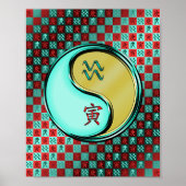 Waterman & Metalen Tijger Poster (Voorkant)