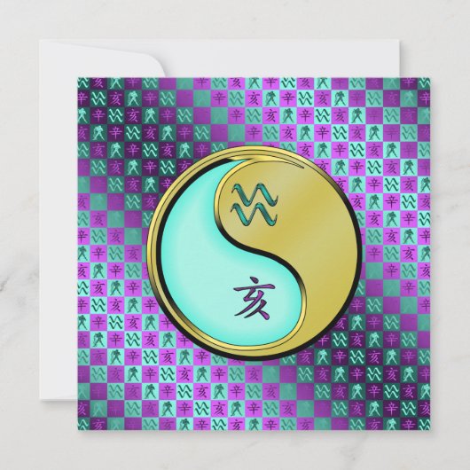 Waterman & Metalen Zwijn Kaart (Voorkant)
