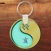 Waterman & Metalen Zwijn Sleutelhanger (Voorkant)