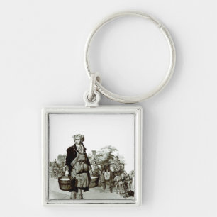 Waterman op een Coach-standaard, 1805 Sleutelhanger