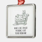 Waterman Pun Wise Katten Dierenriem Kerst Ornament (Links)