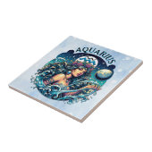 Waterman Schoonheid Vrouw Astrologie Tegeltje (Zijkant)