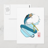 Waterman/slang Briefkaart (Voorkant / Achterkant)