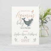 Waterman sterrenbeeld baby shower kaart (Staand voorkant)