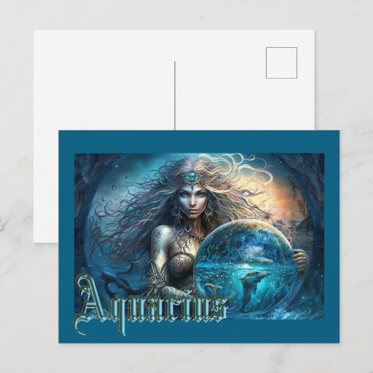 Waterman Sterrenbeeld Briefkaart (Voorkant / Achterkant)