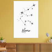 Waterman Sterrenbeeld Cadeau Waterman astrologie Canvas Afdruk (Insitu (Woonkamer))