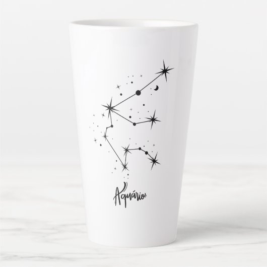 Waterman Sterrenbeeld Cadeau Waterman astrologie Latte Mok (Voorkant)