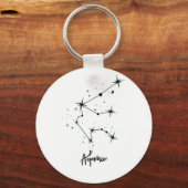 Waterman Sterrenbeeld Cadeau Waterman astrologie Sleutelhanger (Voorkant)