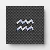 Waterman Sterrenbeeld Carbon Fiber Stijl Fotoplaat (Voorkant)