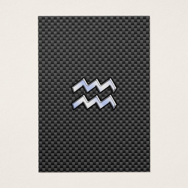Waterman Sterrenbeeld Carbon Fiber Stijl Visitekaartjes (Voorkant)