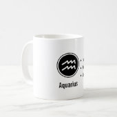 Waterman Sterrenbeeld Eigenschappen Minimaal Astro Koffiemok (Voorkant links)