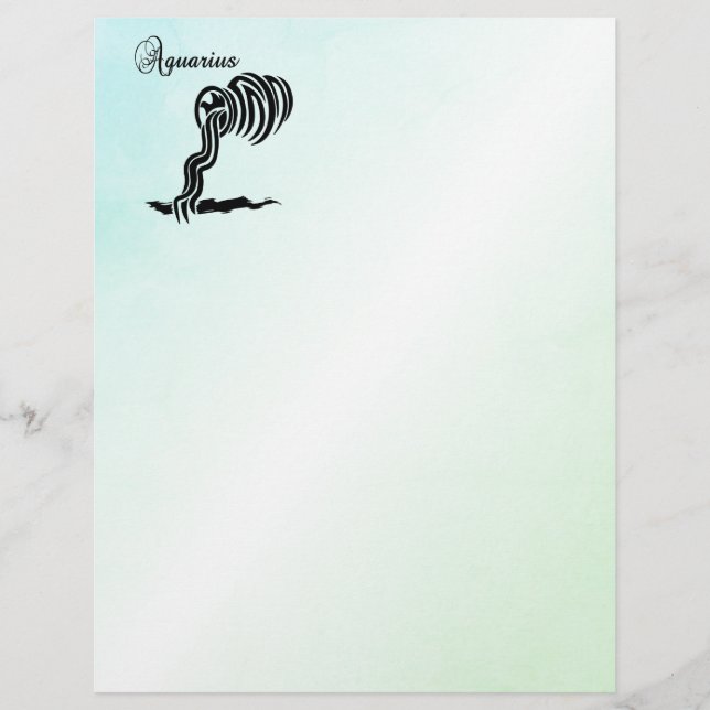 Waterman Sterrenbeeld en Symbool Blauw Groen (Voorkant)