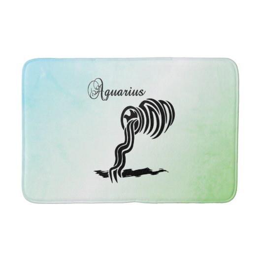 Waterman Sterrenbeeld en Symbool Blauw Groen Badmat (Voorkant)