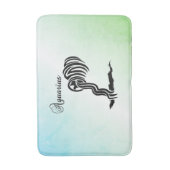Waterman Sterrenbeeld en Symbool Blauw Groen Badmat (Voorkant Verticaal)